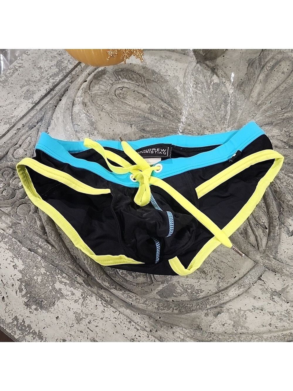 ANDREW CHRISTIAN MEN'S LA JOLLA BIKINI SWIMM SMALL
